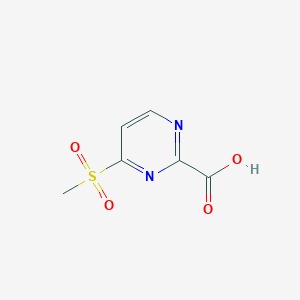 molecular formula C6H6N2O4S B12282404 4-(Methylsulfonyl)pyrimidine-2-carboxylic acid 