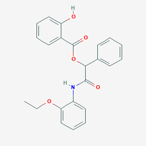 2-Hydroxybenzoic acid [2-(2-ethoxyanilino)-2-oxo-1-phenylethyl] ester