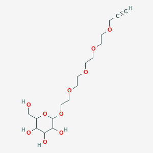 molecular formula C17H30O10 B12282522 Propargyl-PEG5-beta-D-galactose 