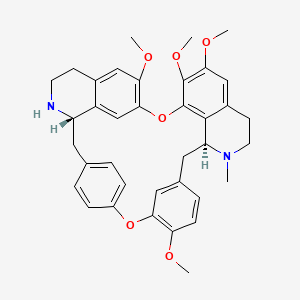 molecular formula C37H40N2O6 B1228261 Tetrandrine metabolite, N'-nor-D- CAS No. 38769-08-3