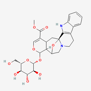 molecular formula C27H32N2O10 B1228262 3α-Dihydrocadambine CAS No. 54422-49-0