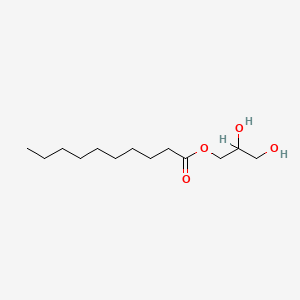 molecular formula C13H26O4 B1228263 2,3-Dihydroxypropyl decanoate CAS No. 69070-60-6