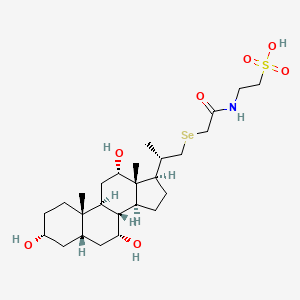 molecular formula C26H45NO7SSe B1228264 Tauroselcholic acid CAS No. 75018-71-2