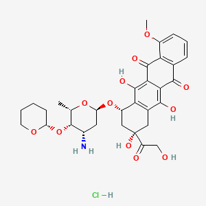 molecular formula C32H38ClNO12 B1228265 Pirarubicin HCl 