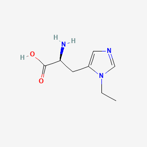 molecular formula C8H13N3O2 B1228269 3-Ethylhistidine CAS No. 35166-49-5