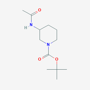 molecular formula C12H22N2O3 B12282696 3-Acetamido-1-Boc-piperidine CAS No. 129888-62-6
