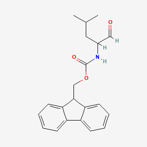 molecular formula C21H23NO3 B12282782 Fmoc-D-Leu-aldehyde 
