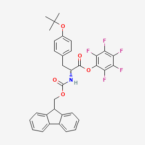 molecular formula C34H28F5NO5 B12282792 Fmoc-d-tyr(tbu)-opfp 