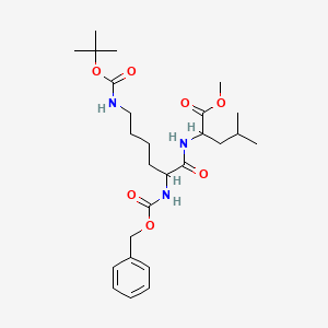 molecular formula C26H41N3O7 B12282793 Cbz-DL-Lys(Boc)-DL-Leu-OMe 
