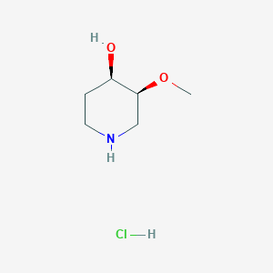 molecular formula C6H14ClNO2 B12282805 (3S,4R)-3-methoxypiperidin-4-ol;hydrochloride CAS No. 2173637-21-1