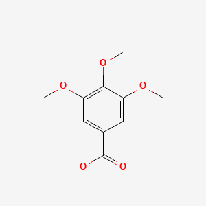 molecular formula C10H11O5- B1228286 3,4,5-Trimethoxybenzoate 