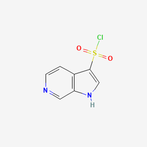 molecular formula C7H5ClN2O2S B12282875 1H-pyrrolo[2,3-c]pyridine-3-sulfonyl chloride 