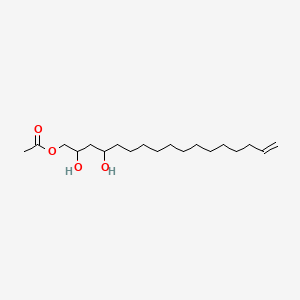 molecular formula C19H36O4 B1228289 Avocadene 1-acetate CAS No. 24607-09-8