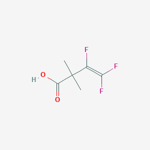 molecular formula C6H7F3O2 B122829 3-Butenoic acid, 3,4,4-trifluoro-2,2-dimethyl- CAS No. 144194-00-3