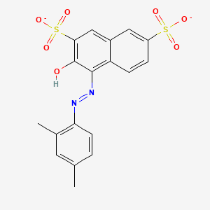 molecular formula C18H14N2O7S2-2 B1228293 Acid red 26(2-) 
