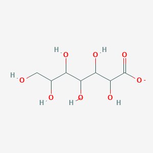 molecular formula C7H13O8- B1228294 2,3,4,5,6,7-Hexahydroxyheptanoate 