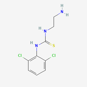molecular formula C9H11Cl2N3S B1228303 1-(2-Aminoethyl)-3-(2,6-dichlorophenyl)thiourea CAS No. 65295-68-3