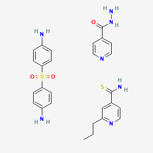 molecular formula C27H31N7O3S2 B1228306 Isoprodian CAS No. 55015-10-6