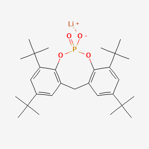 molecular formula C29H42O4PLi<br>C29H42LiO4P B12283081 lithium;1,3,7,9-tetratert-butyl-11-oxido-5H-benzo[d][1,3,2]benzodioxaphosphocine 11-oxide CAS No. 85209-93-4