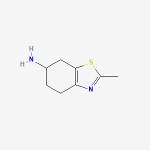 molecular formula C8H12N2S B12283124 2-Methyl-4,5,6,7-tetrahydro-1,3-benzothiazol-6-amine CAS No. 70590-56-6