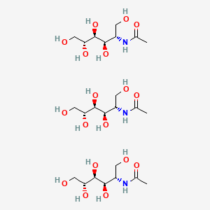 molecular formula C24H51N3O18 B1228315 N-Acetylglucosamine trimer CAS No. 30664-10-9