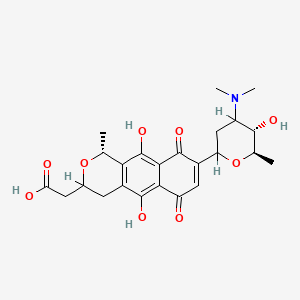 molecular formula C24H29NO9 B1228322 Mederrhodin B CAS No. 97343-12-9