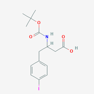 molecular formula C15H20INO4 B12283264 3-(Boc-amino)-4-(4-iodophenyl)butyric Acid 