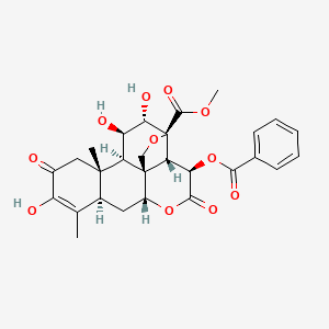 molecular formula C28H30O11 B1228330 Bruceantarin CAS No. 41451-76-7