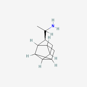 molecular formula C11H17N B1228331 alpha-Tetracyclo(3.3.1.0(2,9),0(4,8))nonanemethanamine CAS No. 104443-76-7