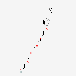 molecular formula C24H42O6 B12283316 3,6,9,12-Tetraoxatetradecan-1-ol, 14-[4-(1,1,3,3-tetramethylbutyl)phenoxy]- CAS No. 2315-64-2