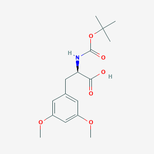molecular formula C16H23NO6 B12283382 N-Boc-3,5-dimethoxy-D-phenylalanine 