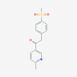 2-(4-Methanesulfonyl-phenyl)-1-(6-methyl-pyridin-3-yl)-ethanone