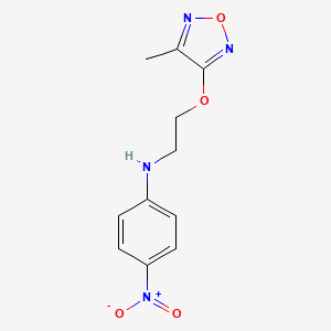 N-[2-[(4-methyl-1,2,5-oxadiazol-3-yl)oxy]ethyl]-4-nitroaniline