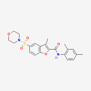 N-(2,4-dimethylphenyl)-3-methyl-5-(4-morpholinylsulfonyl)-2-benzofurancarboxamide