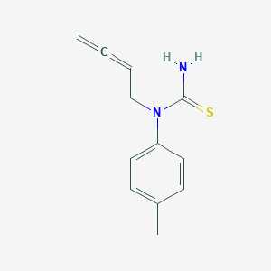 molecular formula C12H14N2S B122835 N-Buta-2,3-dien-1-yl-N-(4-methylphenyl)thiourea CAS No. 155304-03-3
