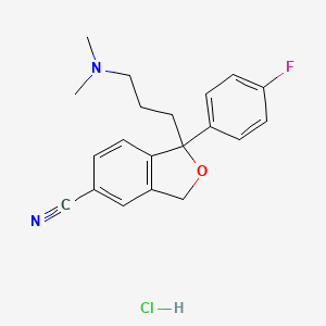molecular formula C20H22ClFN2O B1228359 Citalopram hydrochloride CAS No. 85118-27-0