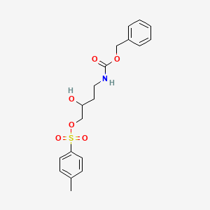 molecular formula C19H23NO6S B12283605 4-(((Benzyloxy)carbonyl)amino)-2-hydroxybutyl4-methylbenzenesulfonate 