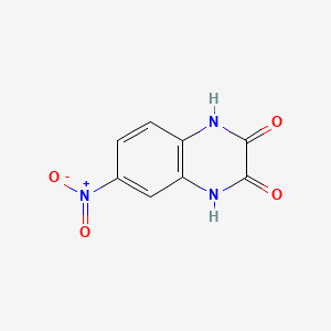 molecular formula C8H5N3O4 B1228374 1,4-Dihydro-6-nitroquinoxaline-2,3-dione CAS No. 2379-56-8