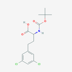 molecular formula C15H19Cl2NO4 B12283749 Boc-3,5-dichloro-D-homophenylalanine 