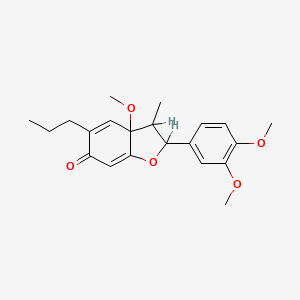 molecular formula C21H26O5 B1228380 Dihydrokadsurenone CAS No. 57625-35-1