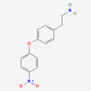 molecular formula C14H14N2O3 B12283932 2-(4-(4-Nitrophenoxy)phenyl)ethanamine 