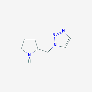 molecular formula C7H12N4 B12284086 1-[(Pyrrolidin-2-yl)methyl]-1H-1,2,3-triazole 