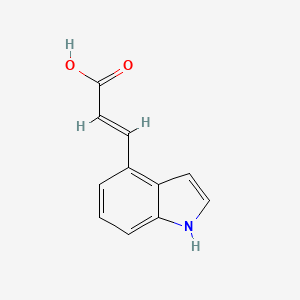 molecular formula C11H9NO2 B12284122 (E)-3-(1H-Indol-4-YL)acrylic acid 