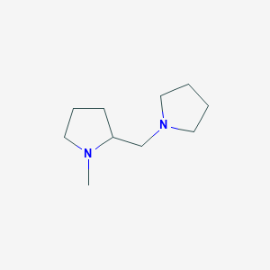molecular formula C10H20N2 B12284150 1-Methyl-2-(pyrrolidin-1-ylmethyl)pyrrolidine 