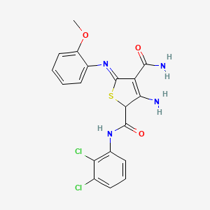 3-amino-N2-(2,3-dichlorophenyl)-5-(2-methoxyphenyl)imino-2H-thiophene-2,4-dicarboxamide