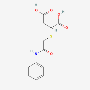 2-[(2-Anilino-2-oxoethyl)thio]butanedioic acid
