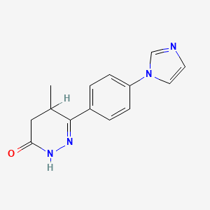 4,5-dihydro-6-(4-(imidazol-1-yl)phenyl)-5-methyl-3(2H)-pyridazinone