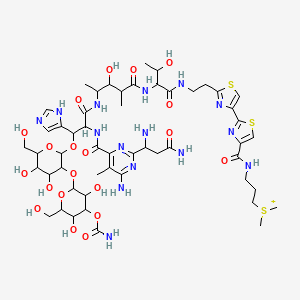 molecular formula C52H78N15O20S3+ B1228425 Depyruvamide bleomycin CAS No. 71716-64-8