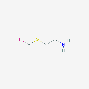 molecular formula C3H7F2NS B12284374 2-[(Difluoromethyl)sulfanyl]ethan-1-amine 