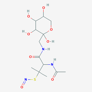 molecular formula C13H23N3O8S B12284541 Fructose-1-S-nitroso-N-acetyl-D,L-penicillamine 